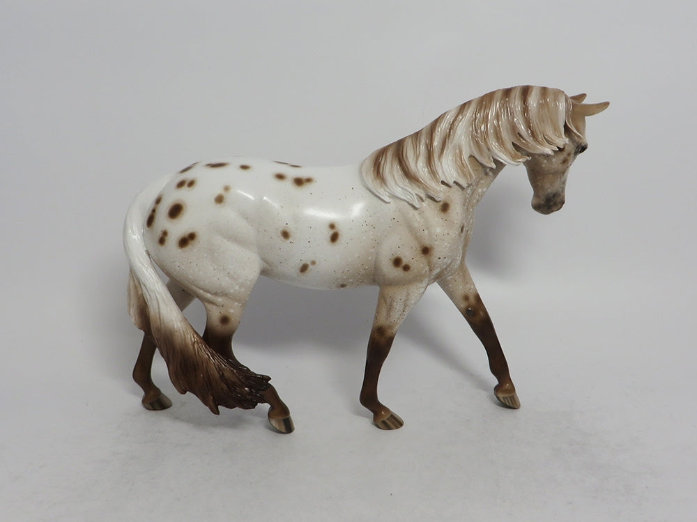 BUCCELLATO-OOAK CHESTNUT APPALOOSA PONY MODEL HORSE BY SL 5/18/18