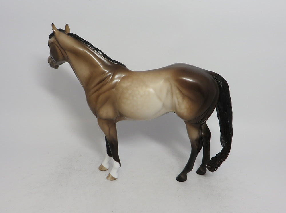 OPONKI-OOAK DAPPLE BUCKSKIN ISH MODEL HORSE 5/18/18