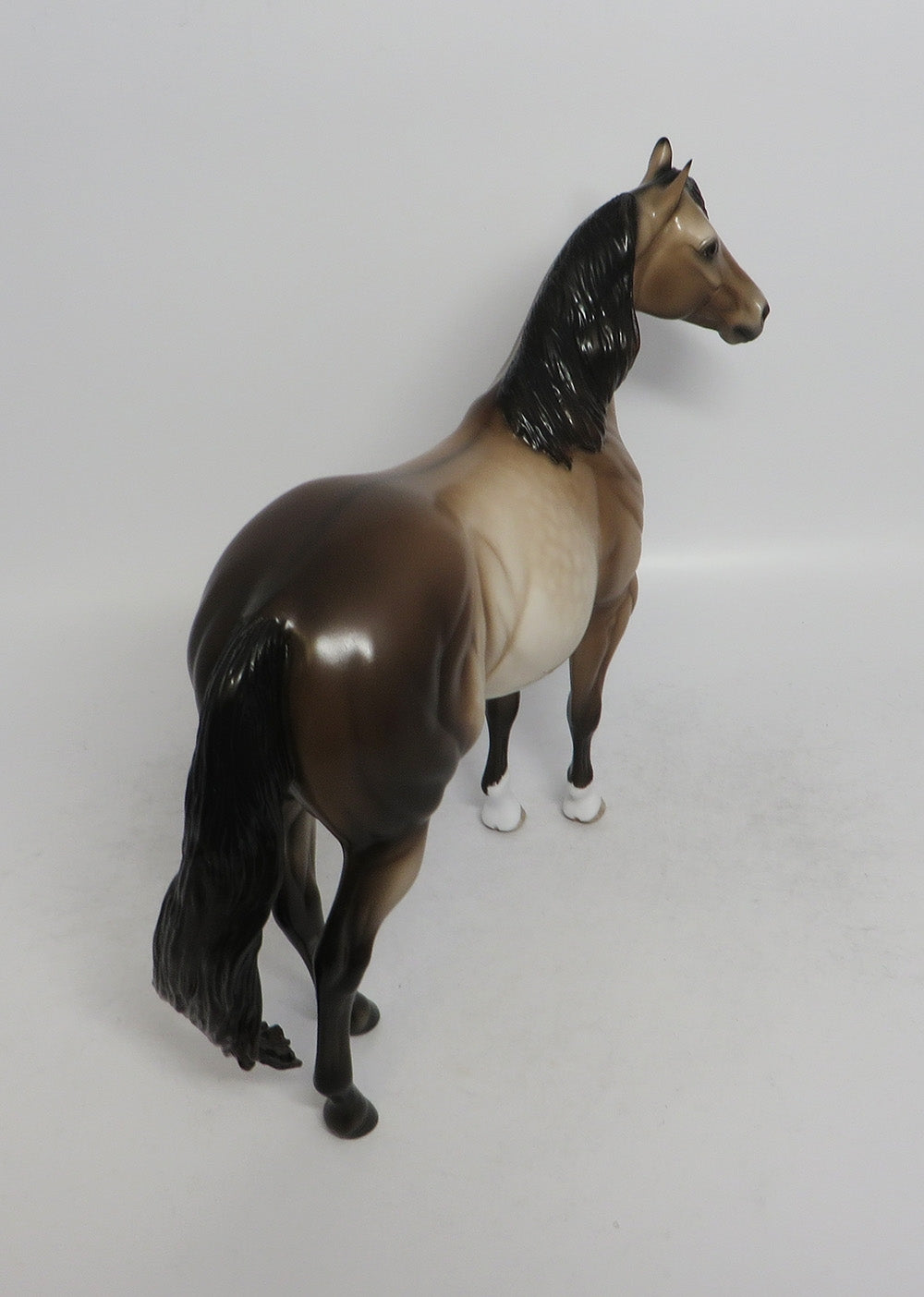 OPONKI-OOAK DAPPLE BUCKSKIN ISH MODEL HORSE 5/18/18