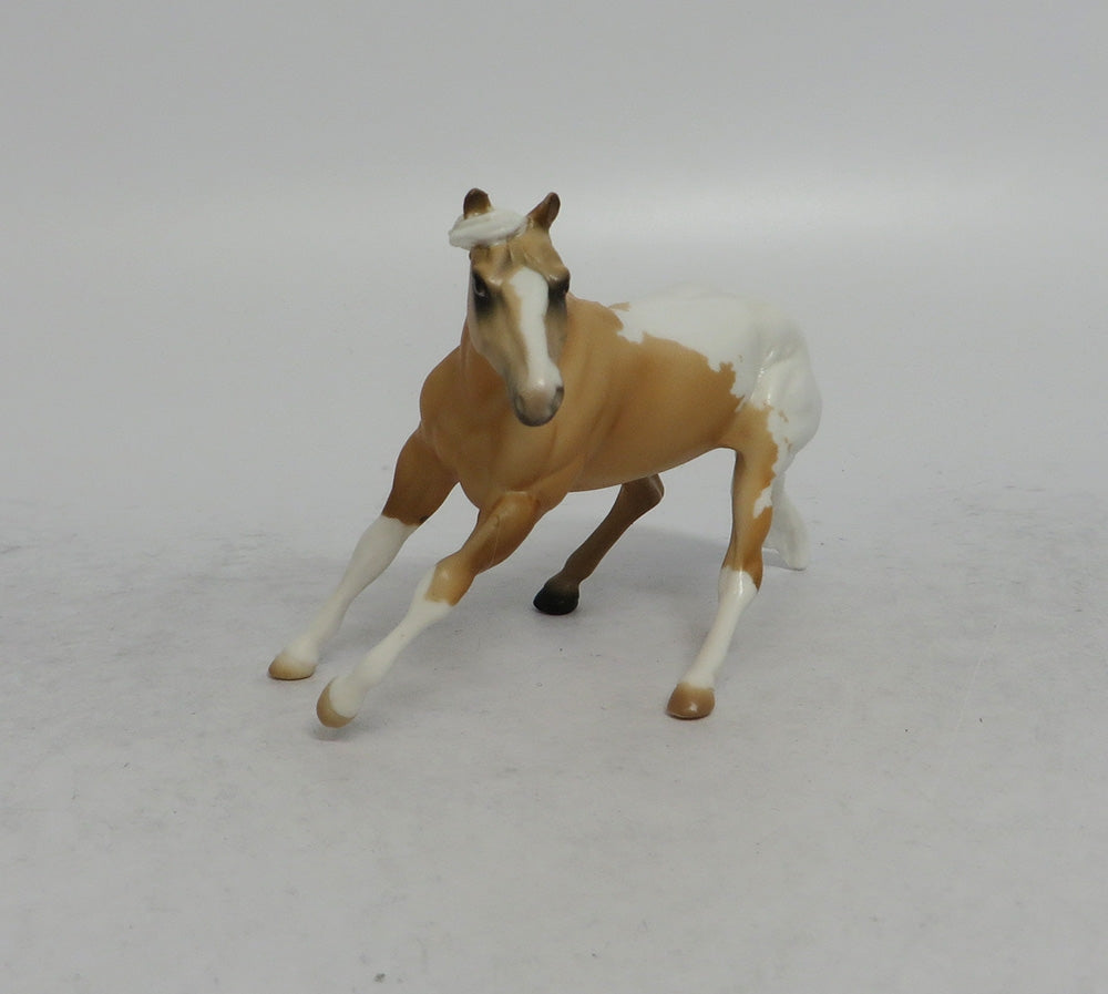 SLIDER - OOAK PALOMINO APPALOOSA CUTTER CHIP EQ2018