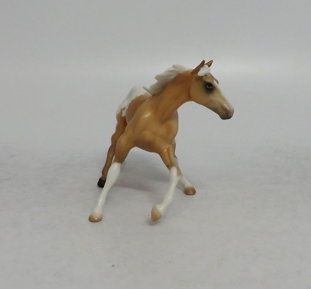 SLIDER - OOAK PALOMINO APPALOOSA CUTTER CHIP EQ2018