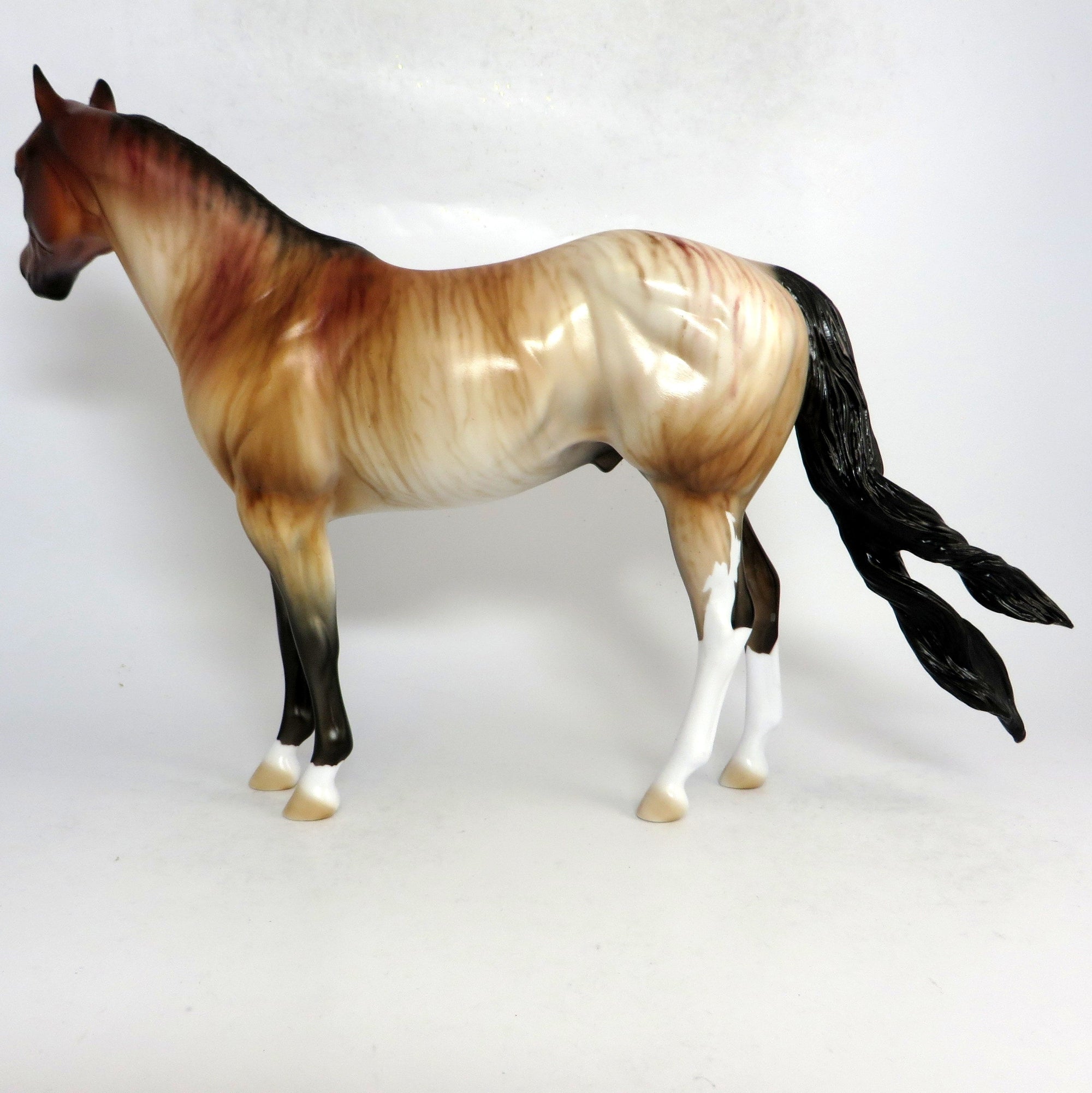 BANDIT- OOAK CHESTNUT BRINDLE ISH CUSTOM BY DAWN QUICK SB19