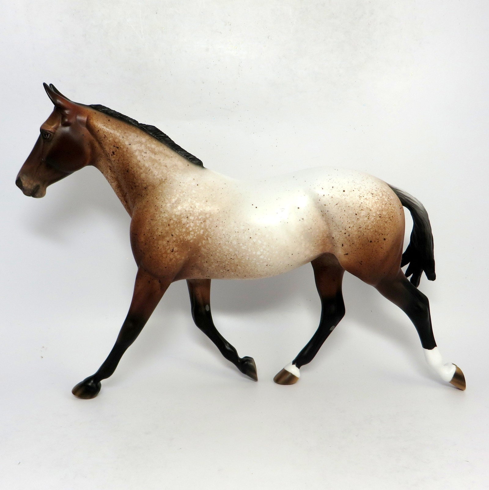 BROWNIE-OOAK ROAN PALOUSE MODEL HORSE 1/16/19