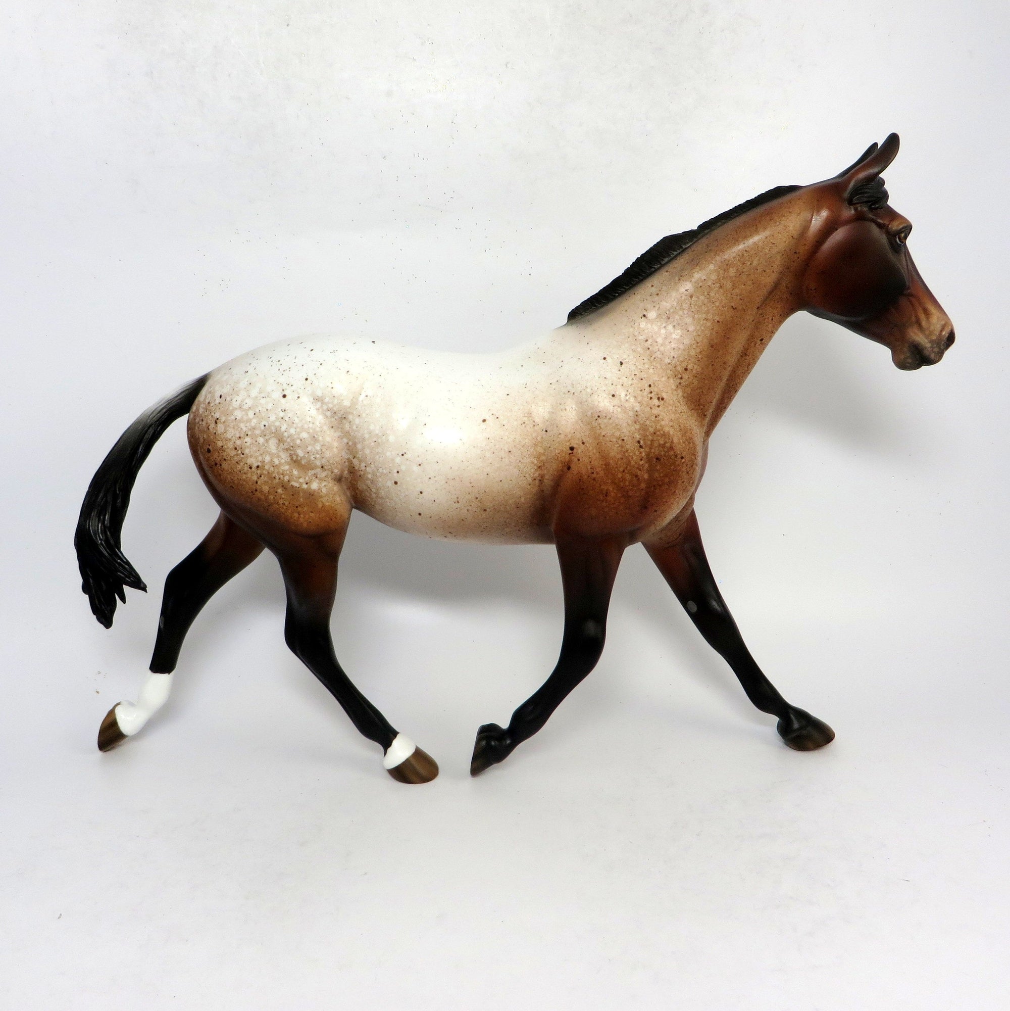 BROWNIE-OOAK ROAN PALOUSE MODEL HORSE 1/16/19