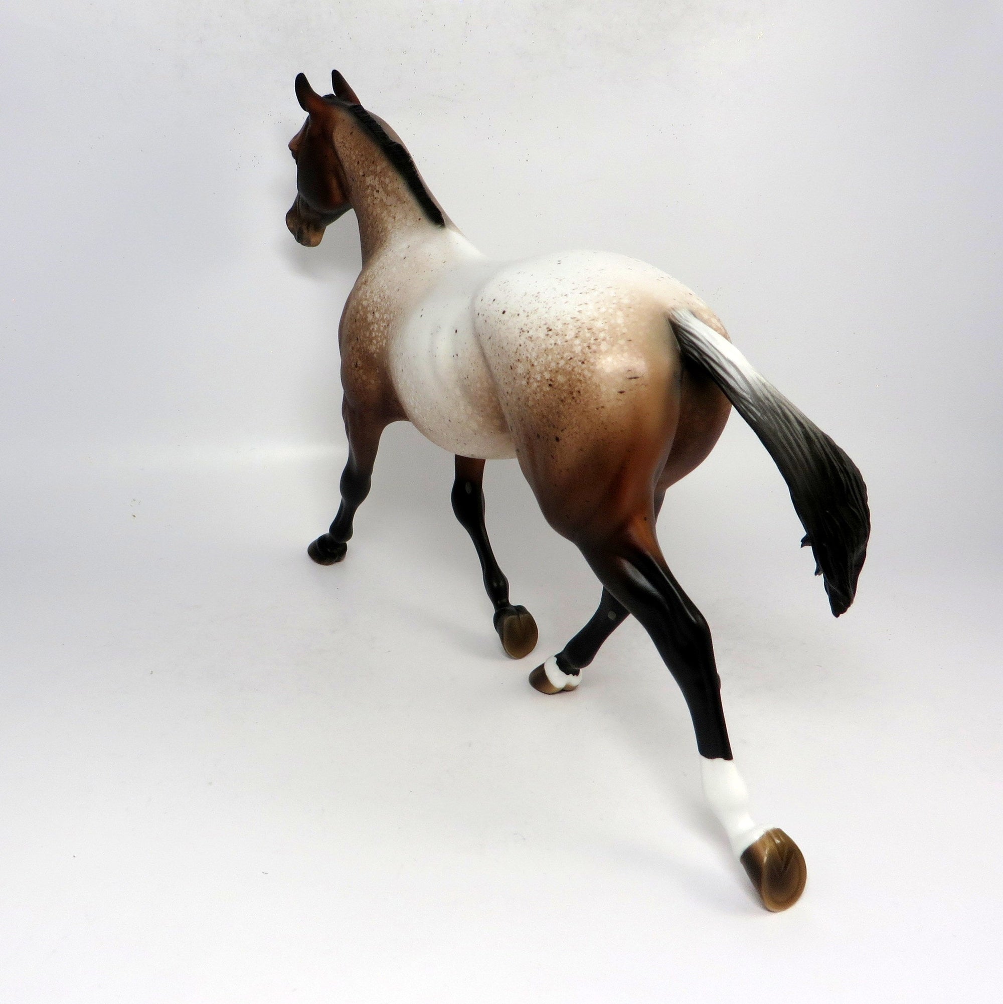 BROWNIE-OOAK ROAN PALOUSE MODEL HORSE 1/16/19