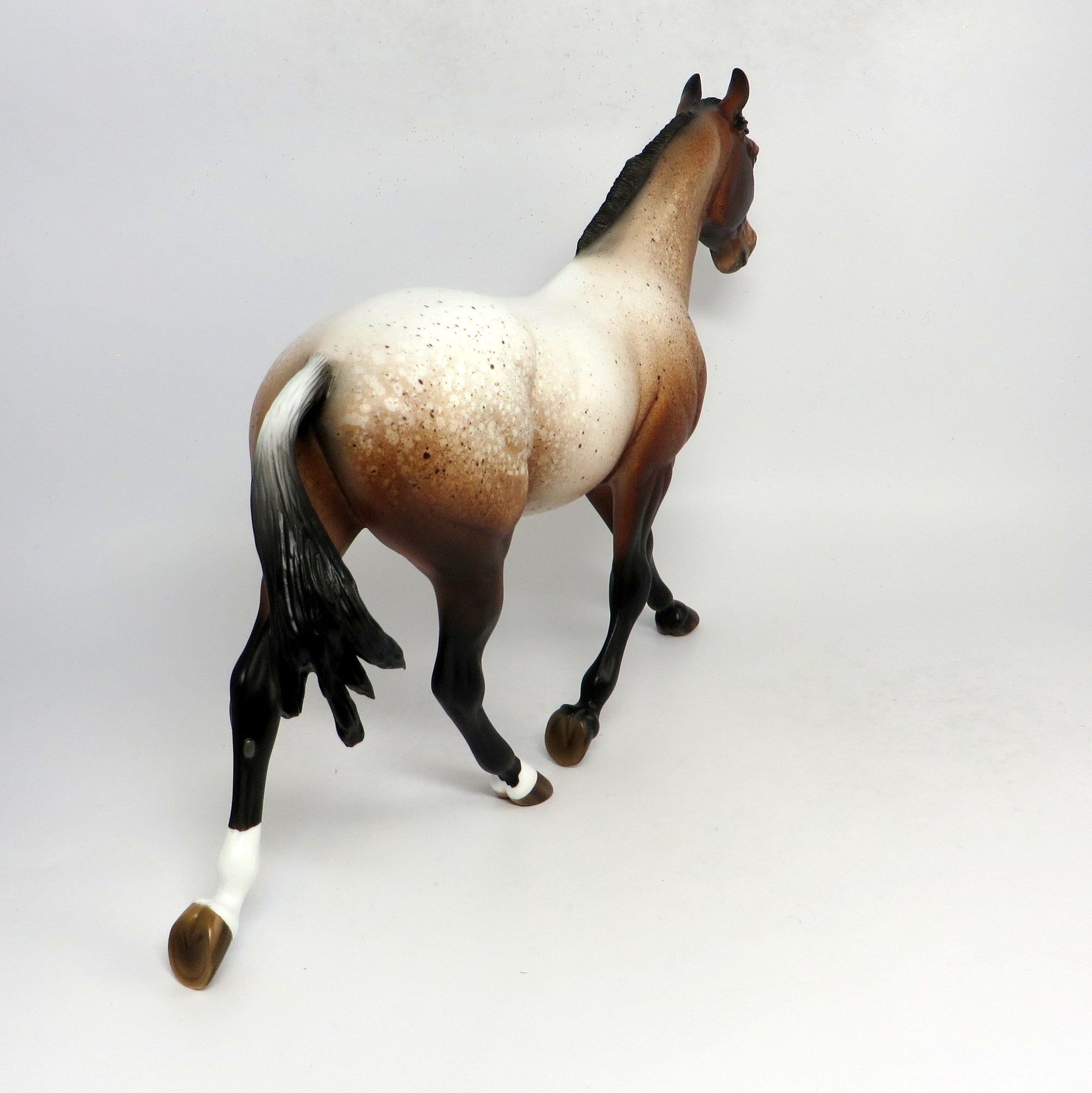 BROWNIE-OOAK ROAN PALOUSE MODEL HORSE 1/16/19