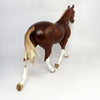 FANNY- OOAK CHESTNUT WITH FLAXEN MANE AN TAIL BY SHERYL LEISURE 1-18-19