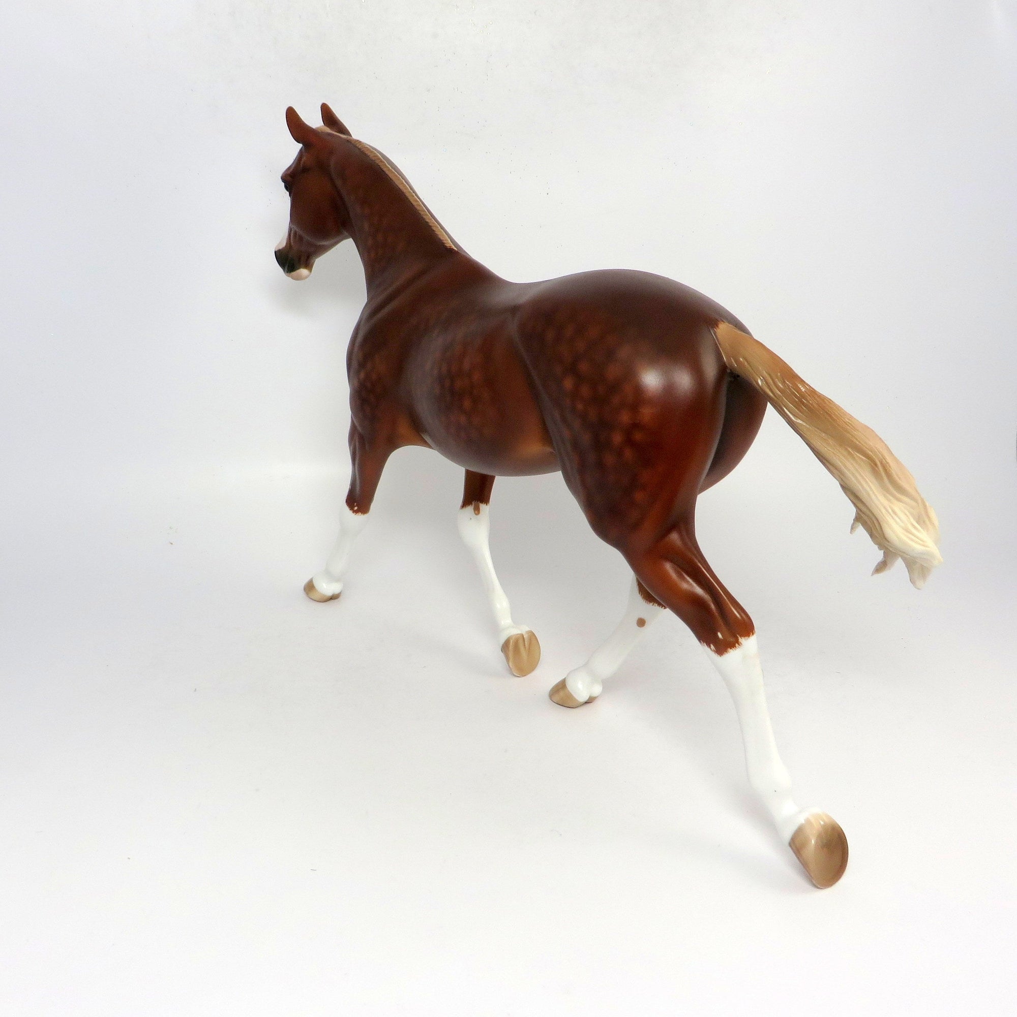 FANNY- OOAK CHESTNUT WITH FLAXEN MANE AN TAIL BY SHERYL LEISURE 1-18-19