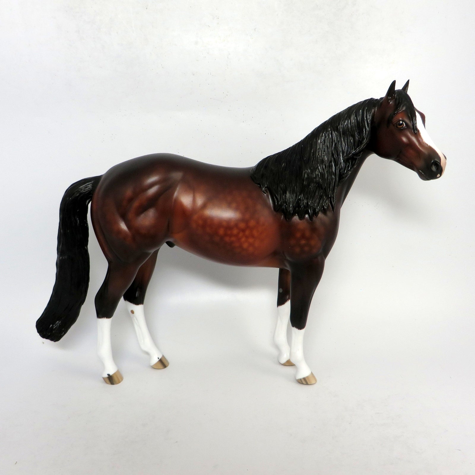 WOLFGANG- OOAK DAPPLED BAY ISH CUSTOM BY SHERLYL LEISURE