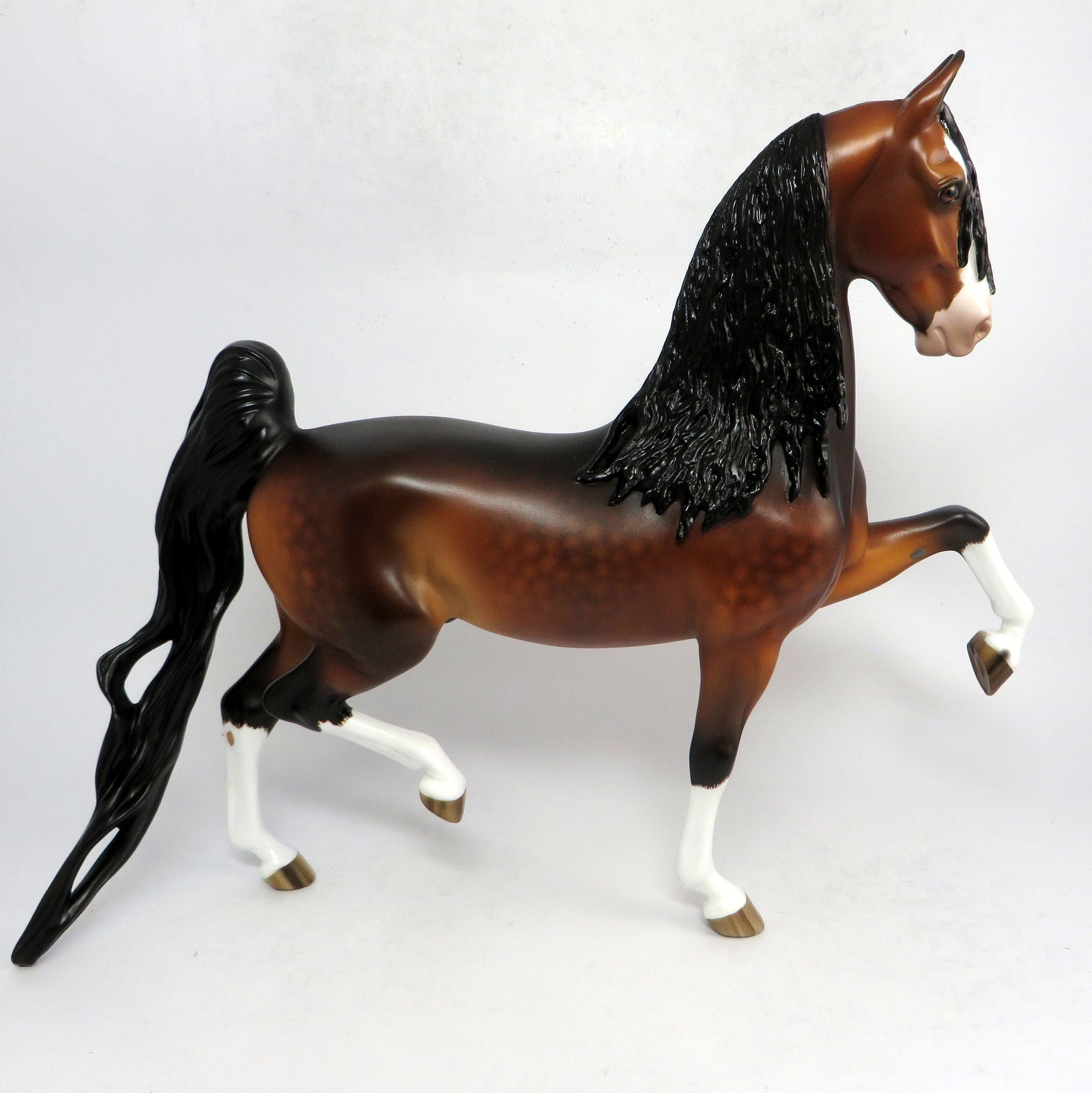 AMADEUS-OOAK BAY DAPPLED SADDLEBRED BY SHERYL LEISURE 1-18-19