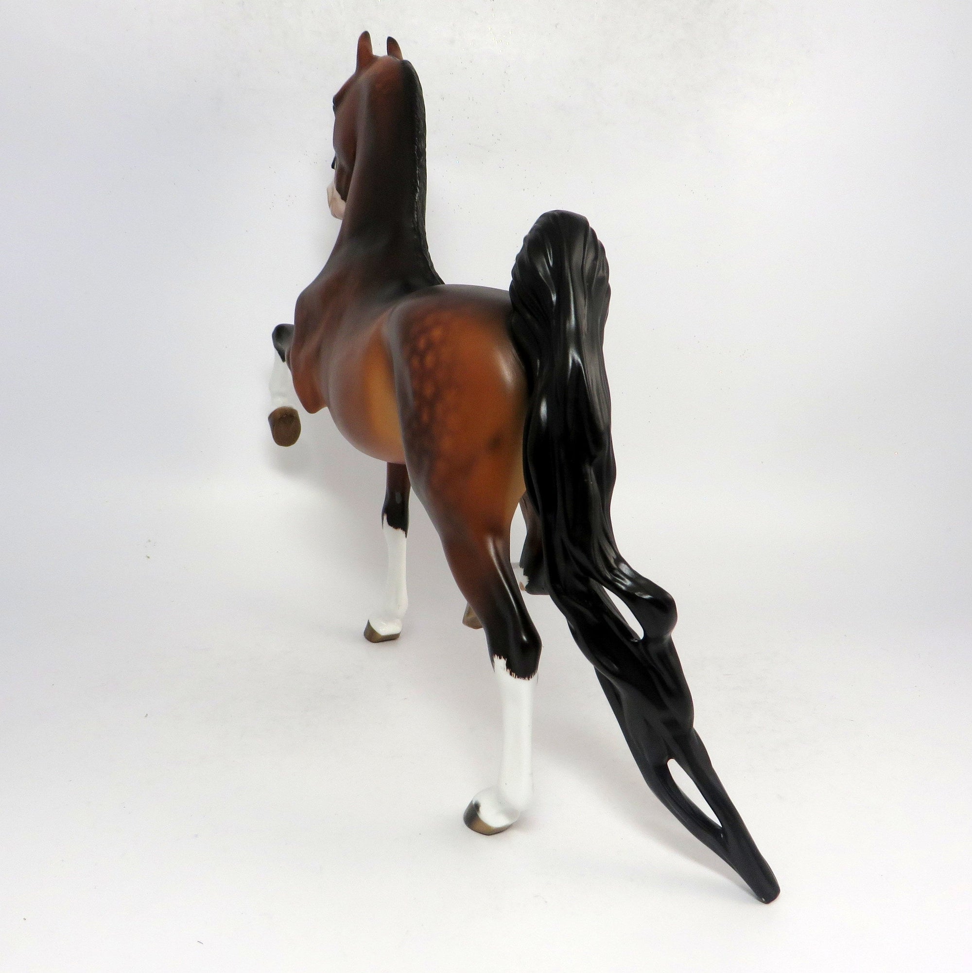 AMADEUS-OOAK BAY DAPPLED SADDLEBRED BY SHERYL LEISURE 1-18-19