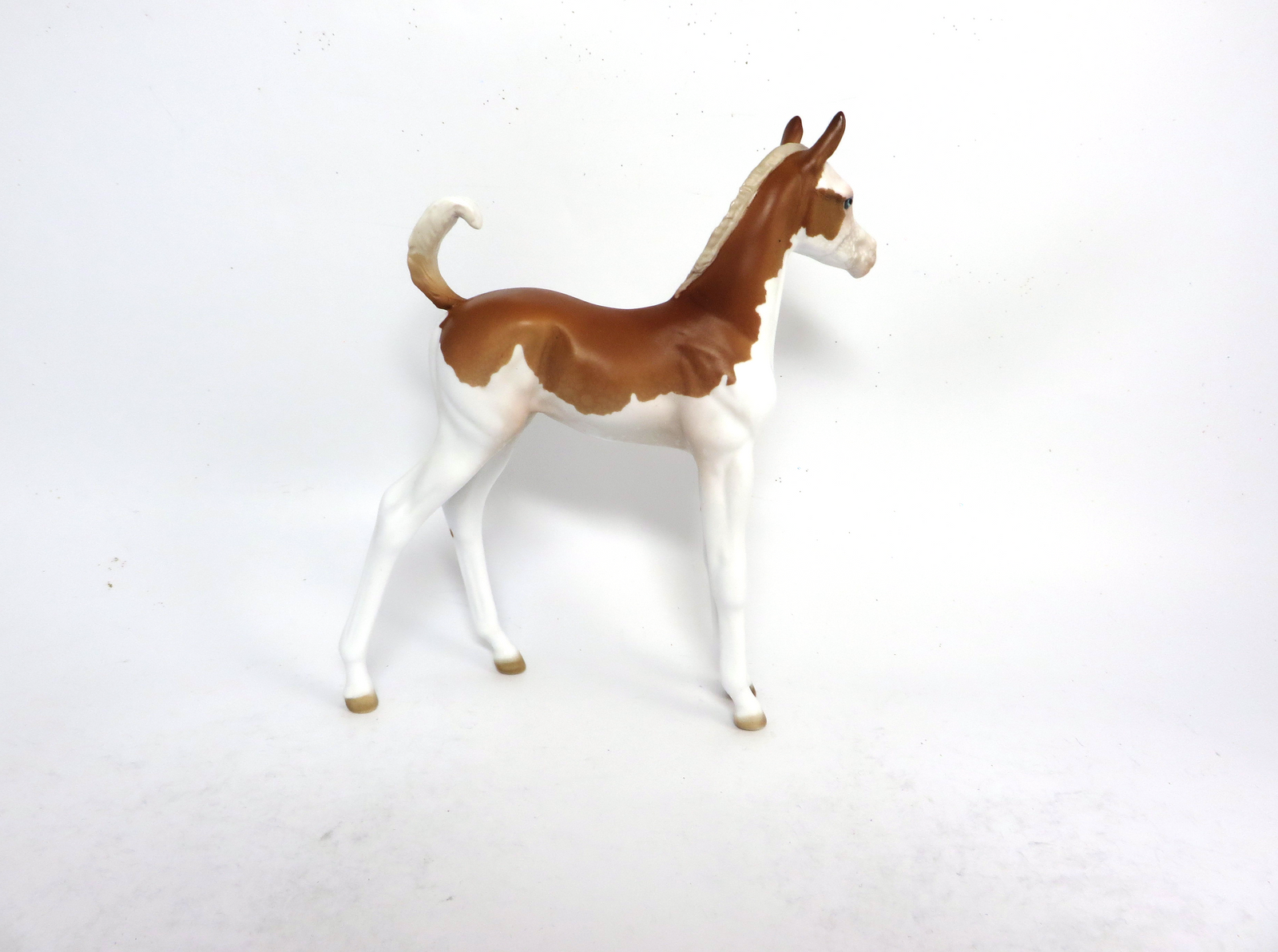 TOUCH DOWN-OOAK SPLASH PATTERN PALOMINO ARABIAN FOAL BY AMANDA SB19