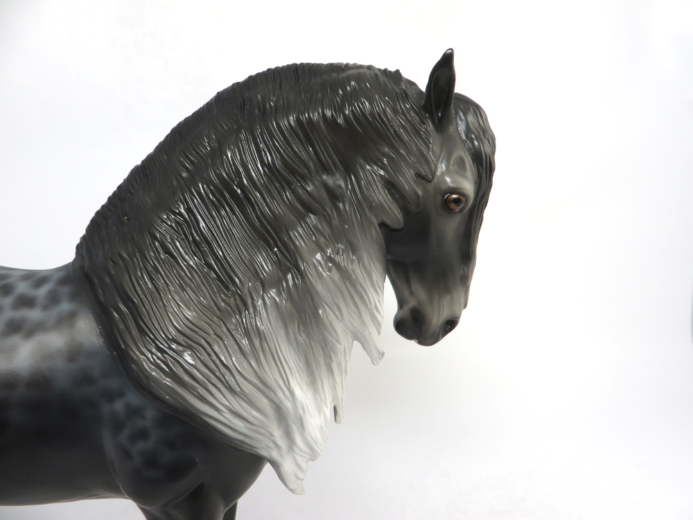 NIBBLES- OOAK REVERSE DAPPLED ANDALUISAN BY AUDREY DIXON SB19