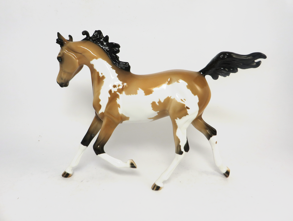 DIXIE CHICK- OOAK BUCKSKIN YEALRING BY JULIE KEIM EA19