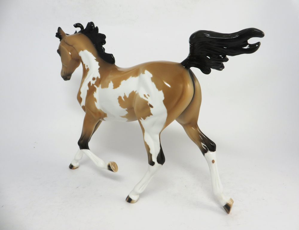 DIXIE CHICK- OOAK BUCKSKIN YEALRING BY JULIE KEIM EA19