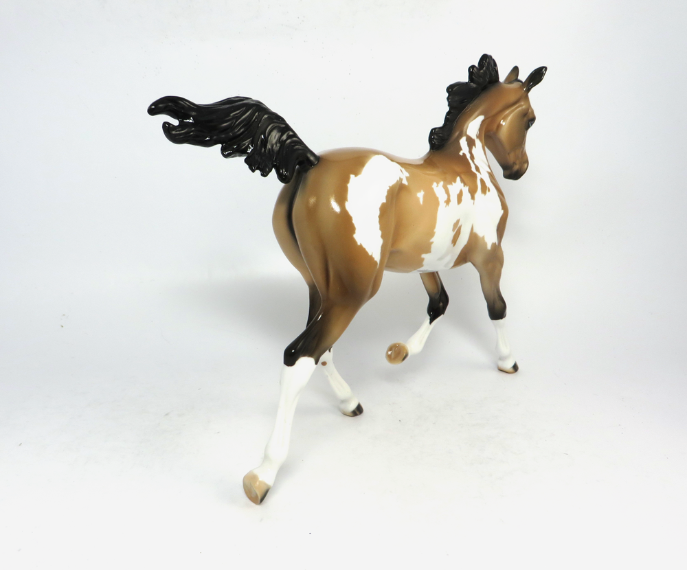 DIXIE CHICK- OOAK BUCKSKIN YEALRING BY JULIE KEIM EA19