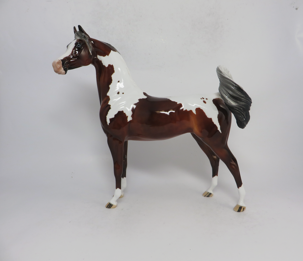 PAISLEY- OOAK DAPPLED BAY ARABIAN MARE BY JULIE KEIM EA19
