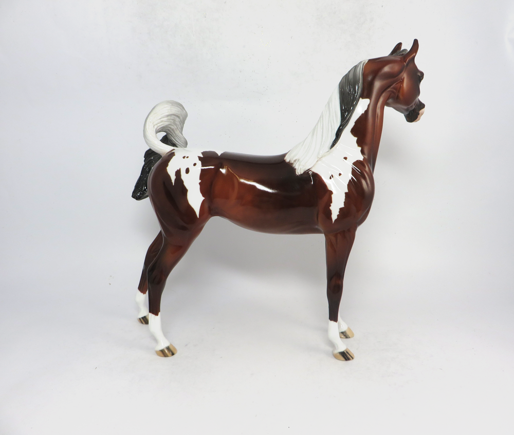 PAISLEY- OOAK DAPPLED BAY ARABIAN MARE BY JULIE KEIM EA19