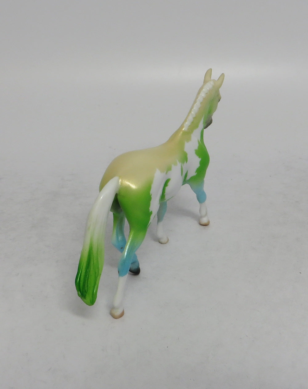 LIME SENSATION - OOAK BLUE AND GREEN PINTO DECORATOR WARMBLOOD CHIP EQ2018