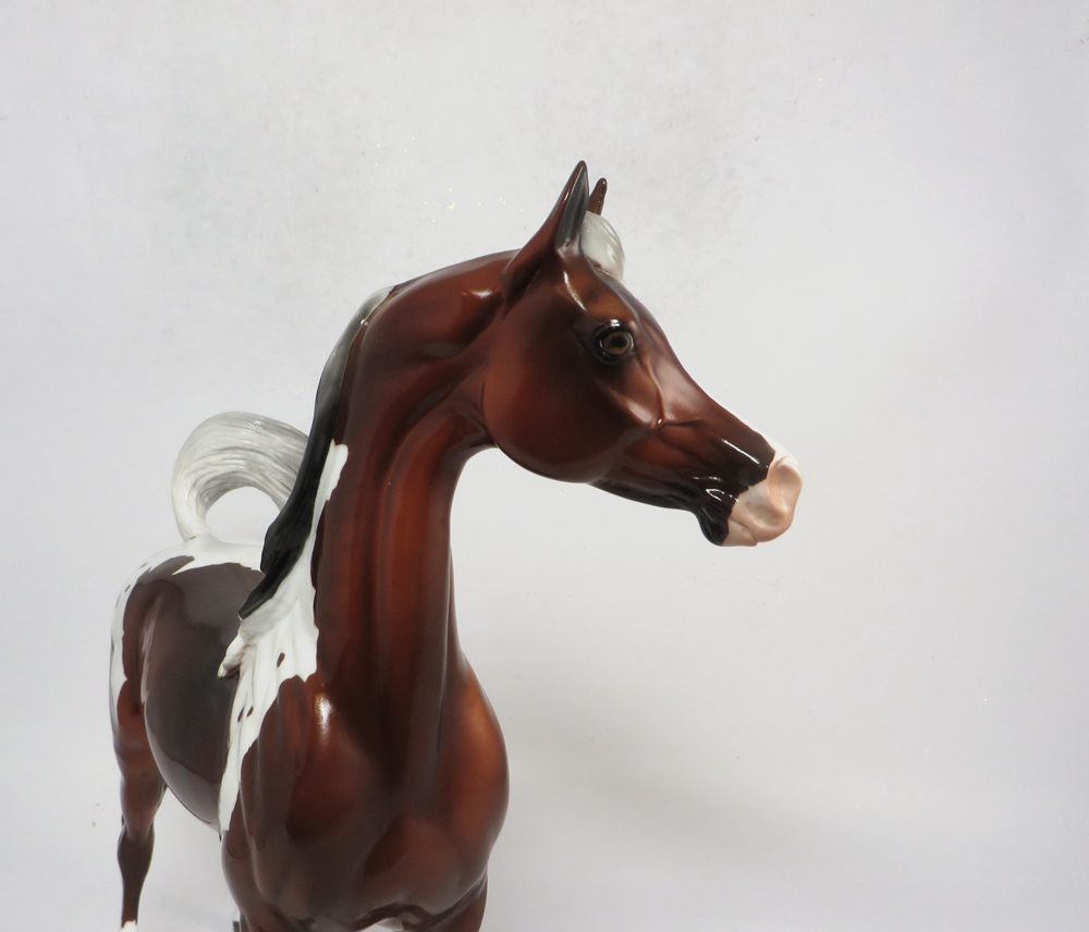 PAISLEY- OOAK DAPPLED BAY ARABIAN MARE BY JULIE KEIM EA19