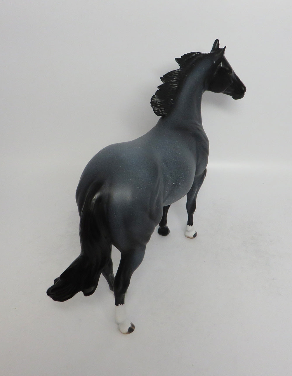 BLUE JEANZ-OOAK BLUE ROAN ISH WITH CUSTOM MANE AND FORELOCK 6/1/18