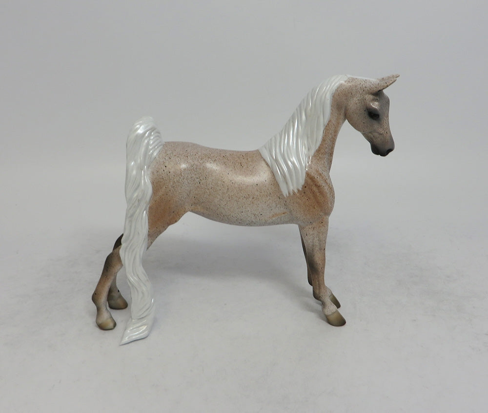 SAILOR MOON - OOAK FLEA BITTEN GREY PEBBLES MODEL HORSE EQ2018