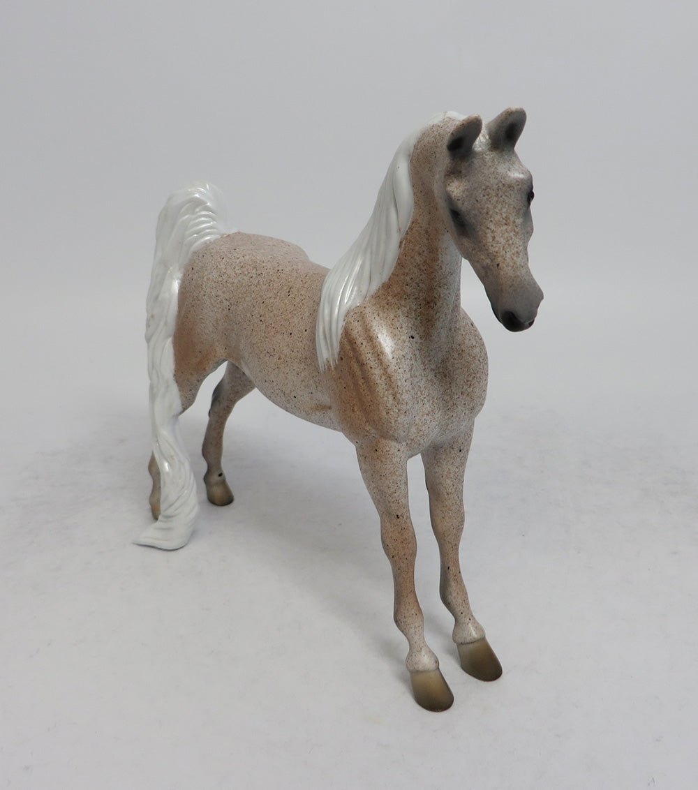 SAILOR MOON - OOAK FLEA BITTEN GREY PEBBLES MODEL HORSE EQ2018