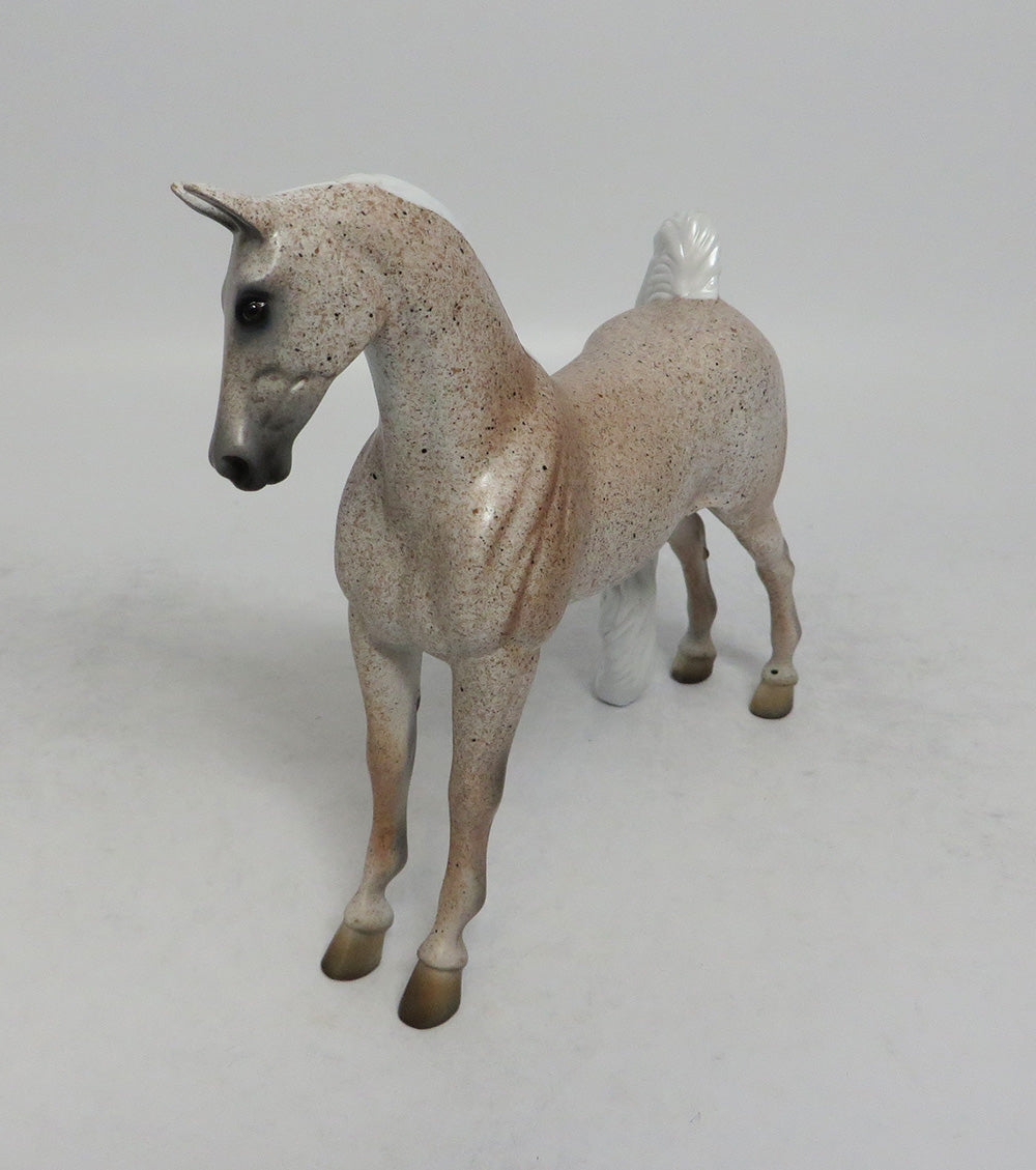 SAILOR MOON - OOAK FLEA BITTEN GREY PEBBLES MODEL HORSE EQ2018