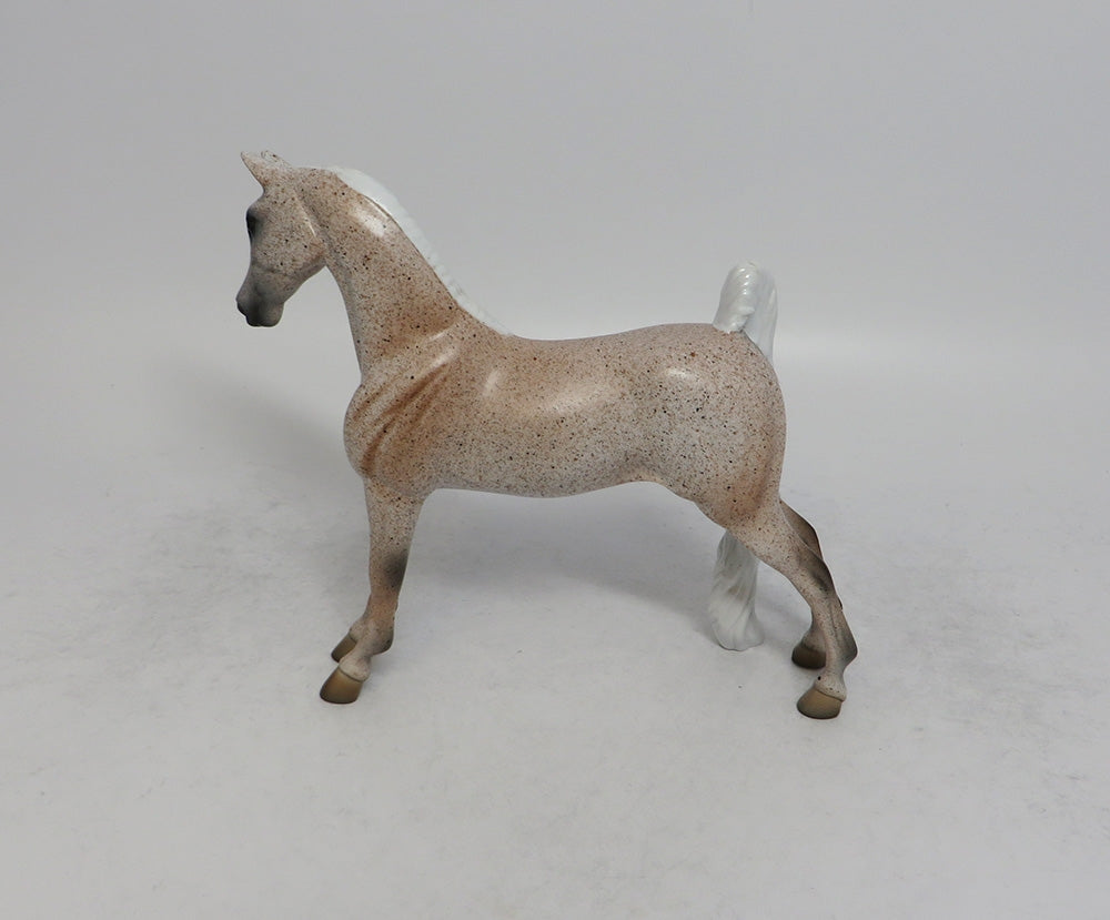 SAILOR MOON - OOAK FLEA BITTEN GREY PEBBLES MODEL HORSE EQ2018