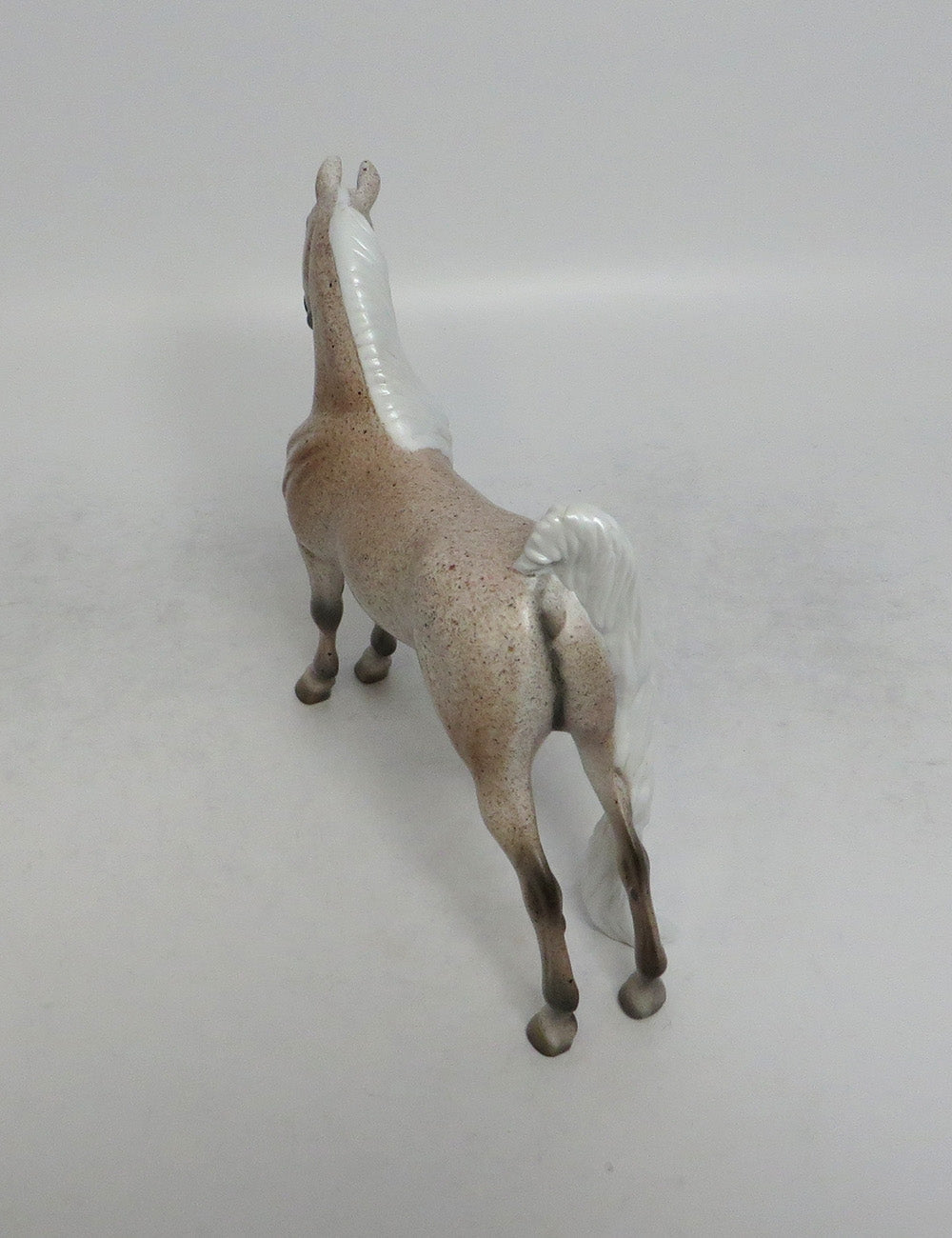 SAILOR MOON - OOAK FLEA BITTEN GREY PEBBLES MODEL HORSE EQ2018