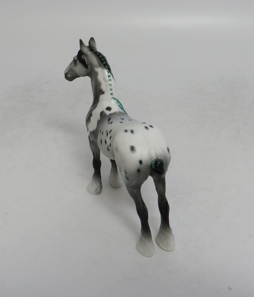 DREAMS -- OOAK BLACK PINTALOOSA DRAFT CHIP EQ2018