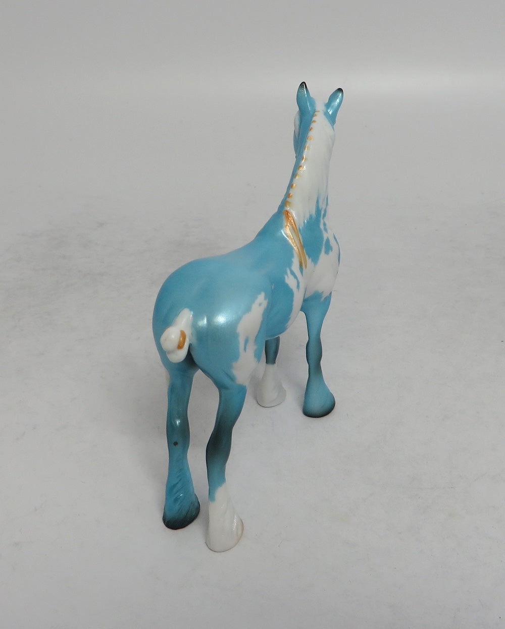 BLUE RAZZ - OOAK BLUE PINTO DECORATOR DRAFT CHIP EQ2018