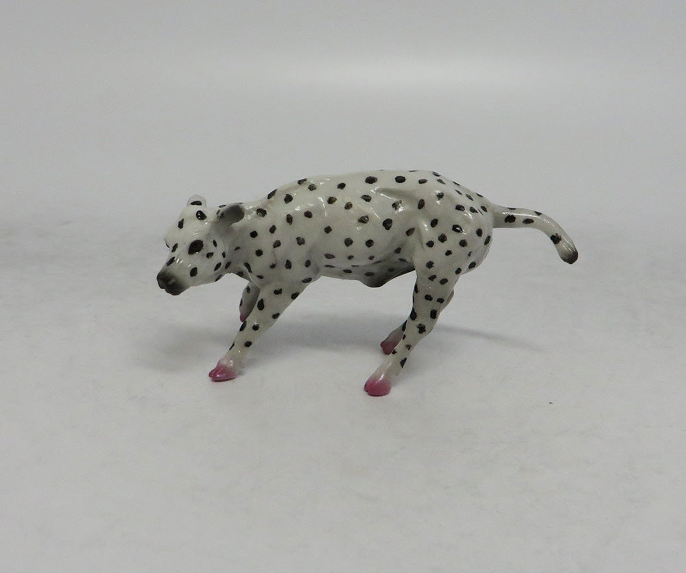 PINKY AND TUSCADERO-PINK PINTO CUTTER WITH BLACK OR WHITE POKA DOT CALF 6.1.18