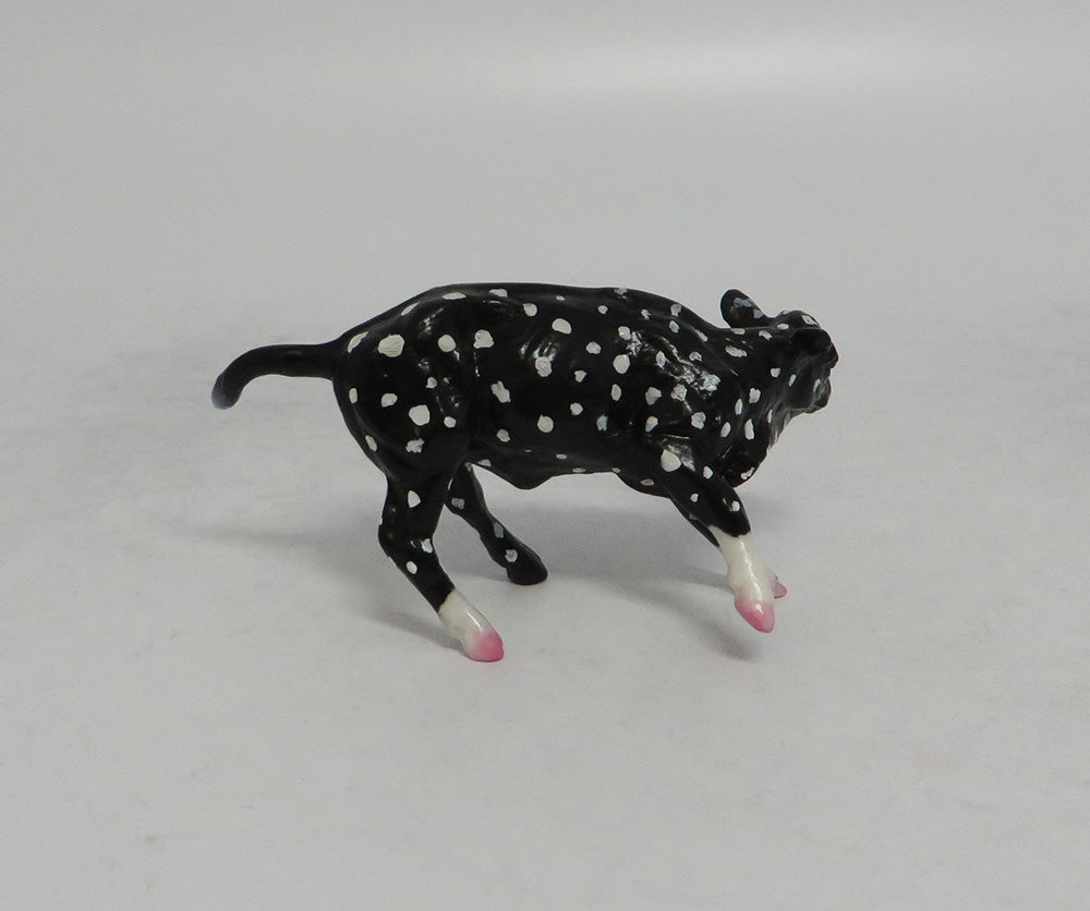 PINKY AND TUSCADERO-PINK PINTO CUTTER WITH BLACK OR WHITE POKA DOT CALF 6.1.18