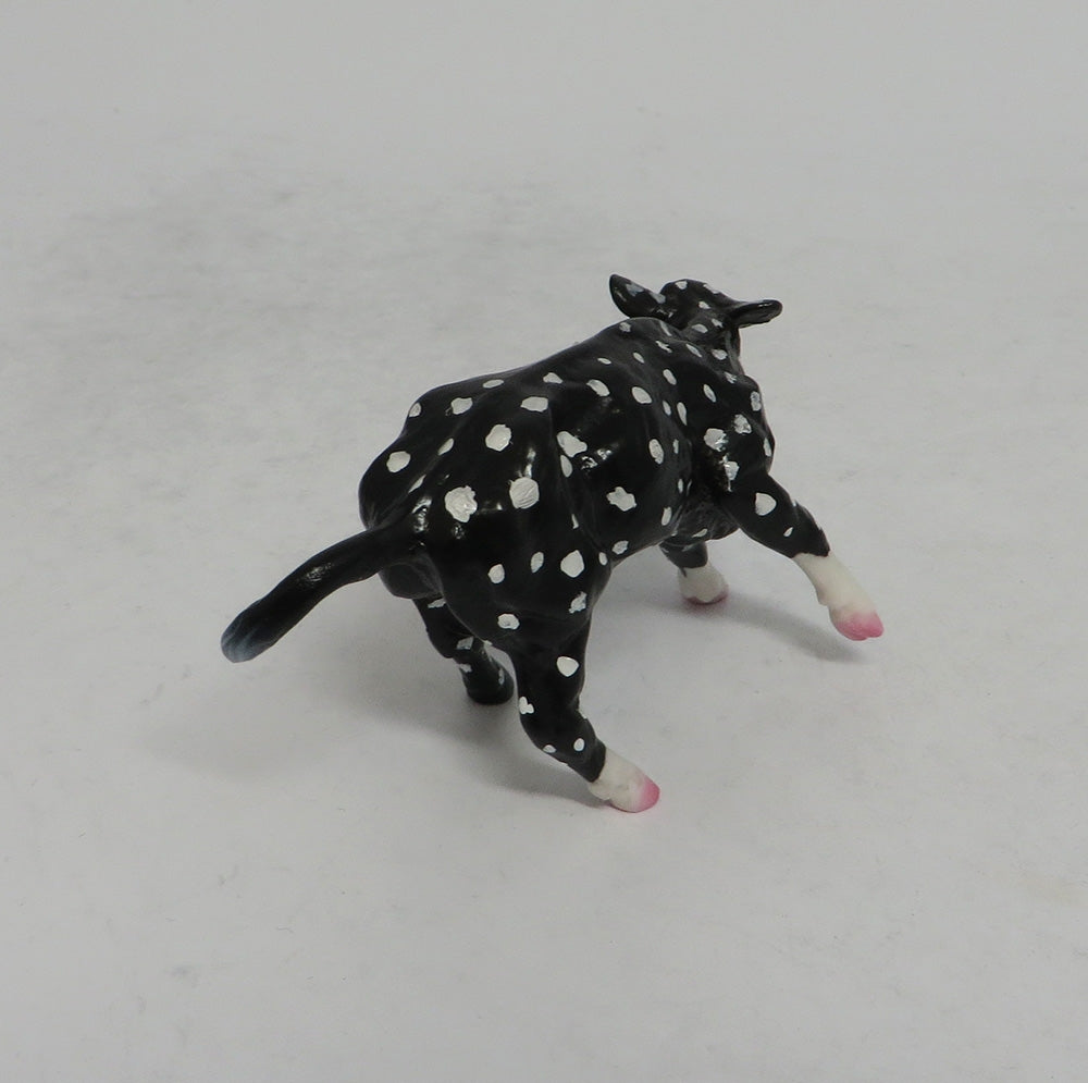 PINKY AND TUSCADERO-PINK PINTO CUTTER WITH BLACK OR WHITE POKA DOT CALF 6.1.18