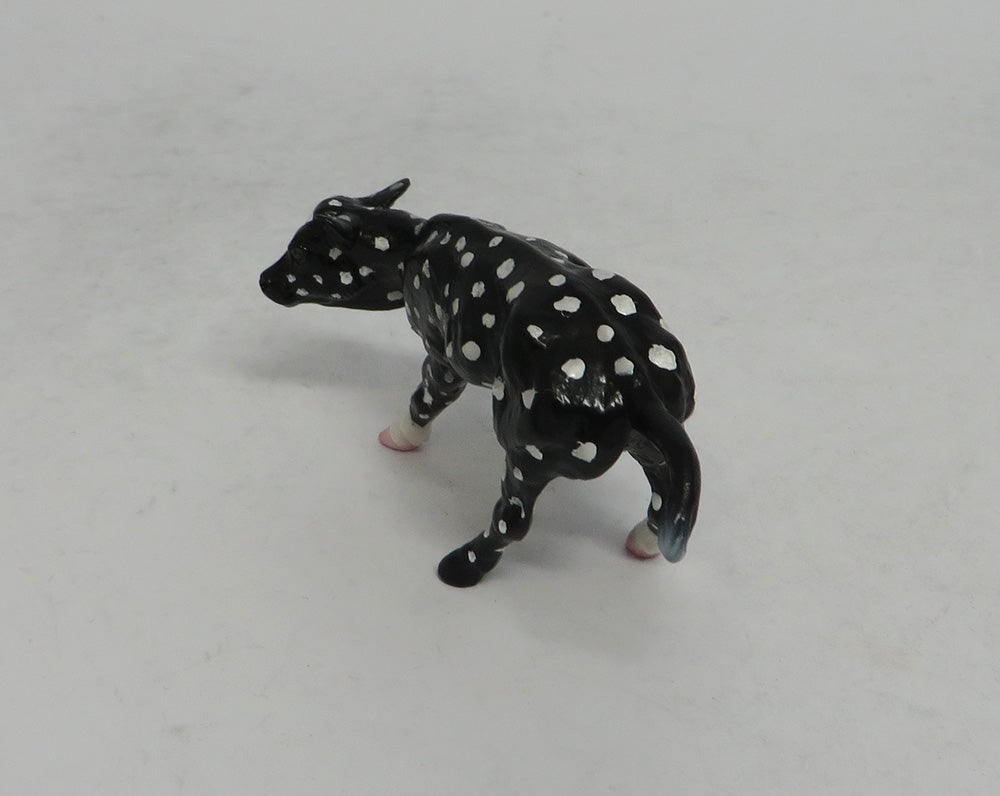 PINKY AND TUSCADERO-PINK PINTO CUTTER WITH BLACK OR WHITE POKA DOT CALF 6.1.18