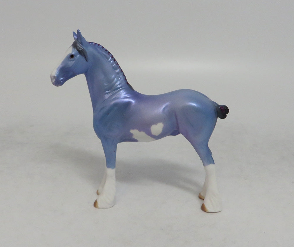 SKYE HIGH - OOAK PURPLE DECORATOR PINTO DRAFT CHIP EQ2018