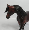 BLACK CHERRY COBBLER-OOAK STAR DAPPLE BAY PONY MODEL HORSE BY SHERYL LEISURE 6/6/18