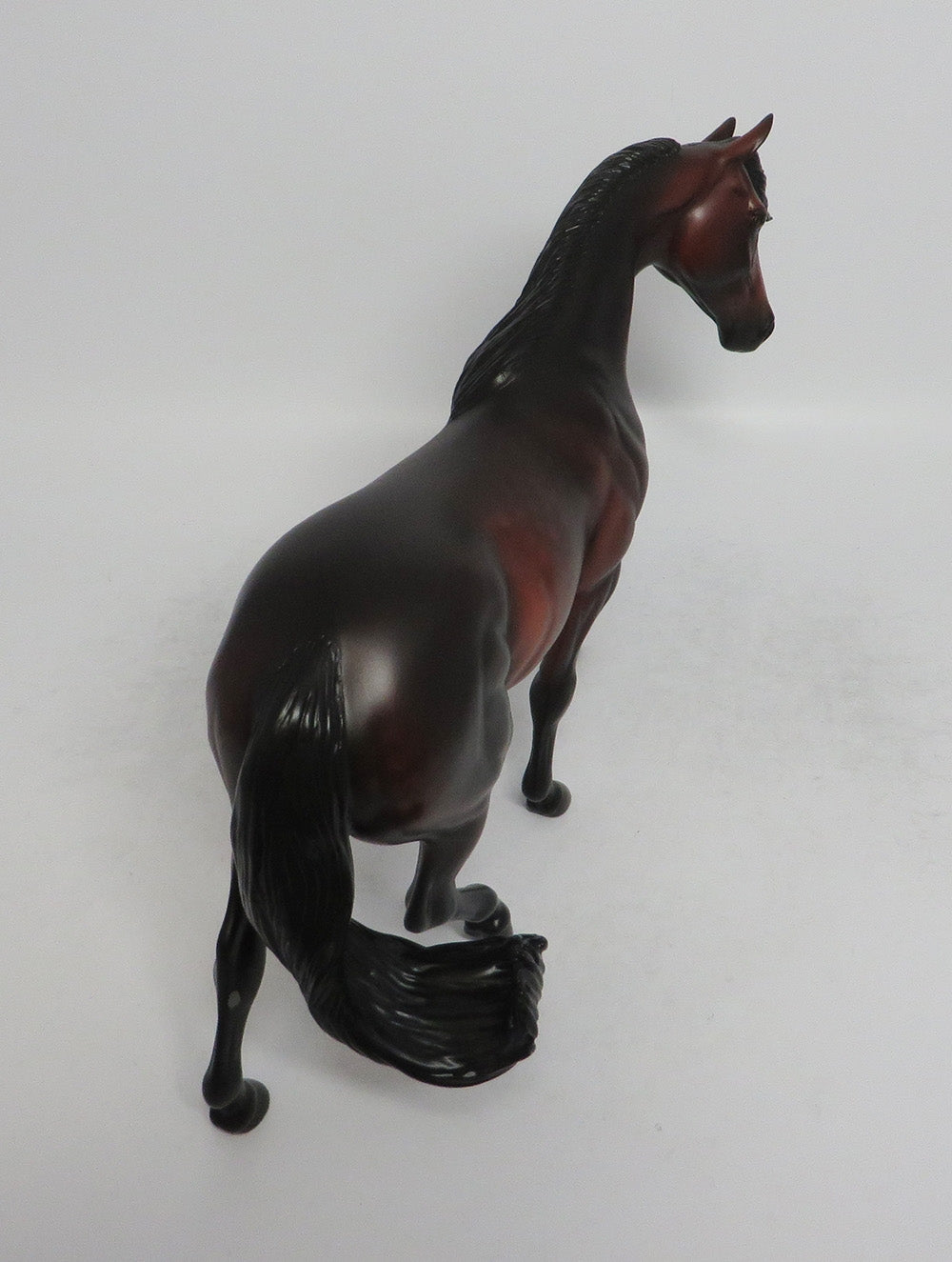 BLACK CHERRY COBBLER-OOAK STAR DAPPLE BAY PONY MODEL HORSE BY SHERYL LEISURE 6/6/18