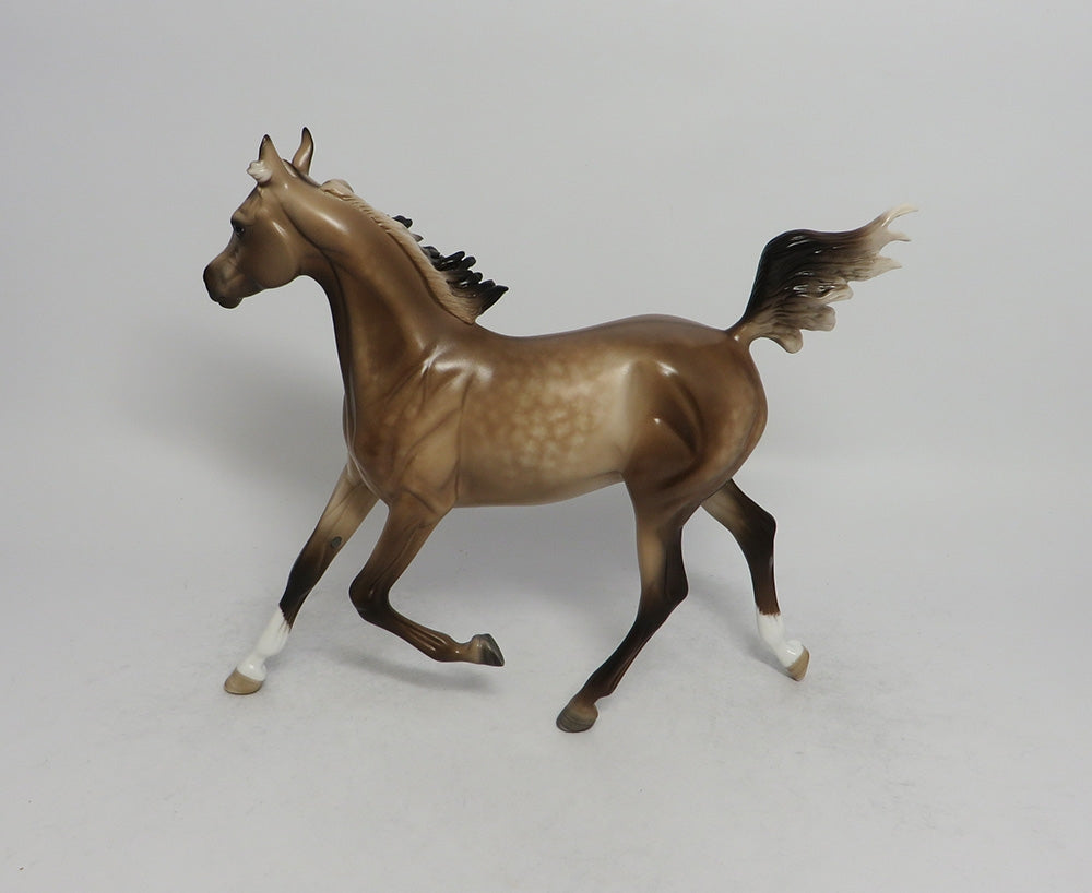 CREPES SUZETTE-OOAK BUCKSKIN DUN MODEL HORSE BY SHERYL LEISURE 6/5/18