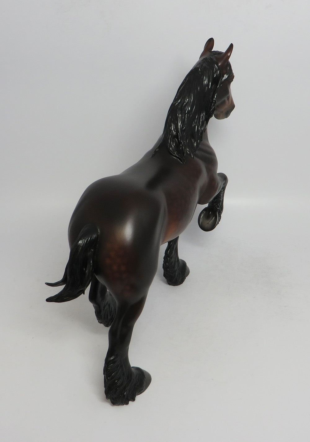 MISSISSIPPI MUD-OOAK STAR DAPPLE BAY TROTTING DRAFTER MODEL HORSE BY SHERYL LEISURE 6/6/2018