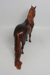 CHERRIES JUBILEE-OOAK STAR DAPPLE CHESTNUT ANDALUSIAN MODEL HORSE BY SHERYL LIESURE 6/5/19