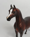 BABA AU RHUM-OOAK DAPPLE SILVER BAY ARABIAN MODEL HORSE 6/5/18