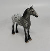 SKITTLES-OOAK LOUD APPALOOSA STANDING DRAFT MODEL HORSE 6/22/18 EQ 2018