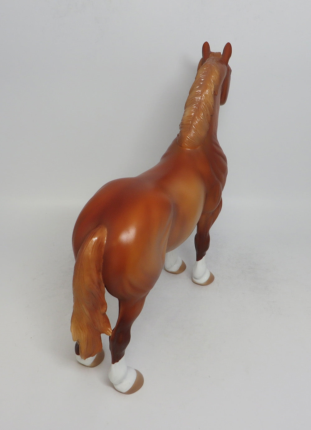 ARCHIE-OOAK CHESTNUT STANDING DRAFTER MODEL HORSE 6/19/18