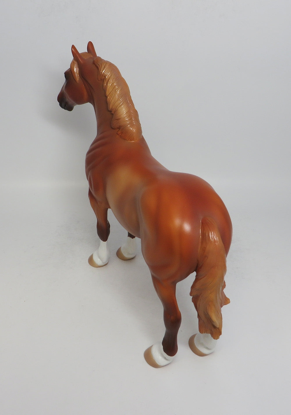 ARCHIE-OOAK CHESTNUT STANDING DRAFTER MODEL HORSE 6/19/18