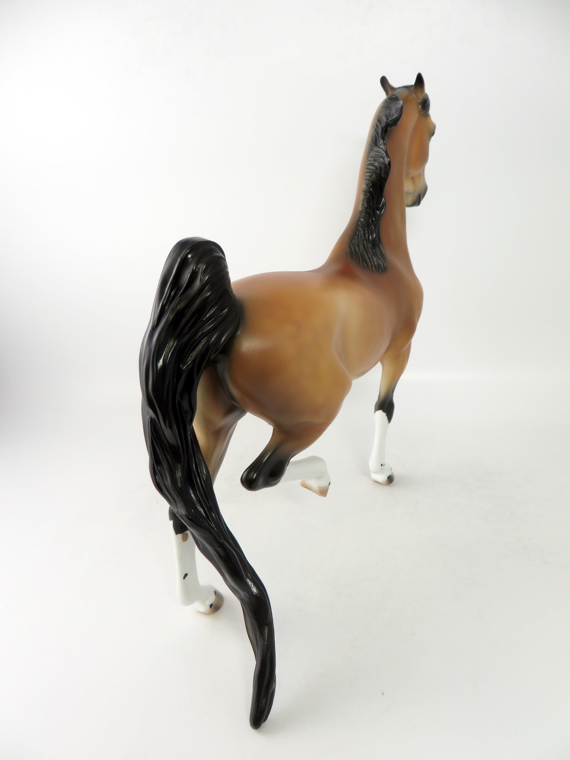 SEDONA-OOAK BUCKSKIN SADDLEBRED MODEL HORSE 6/19/18