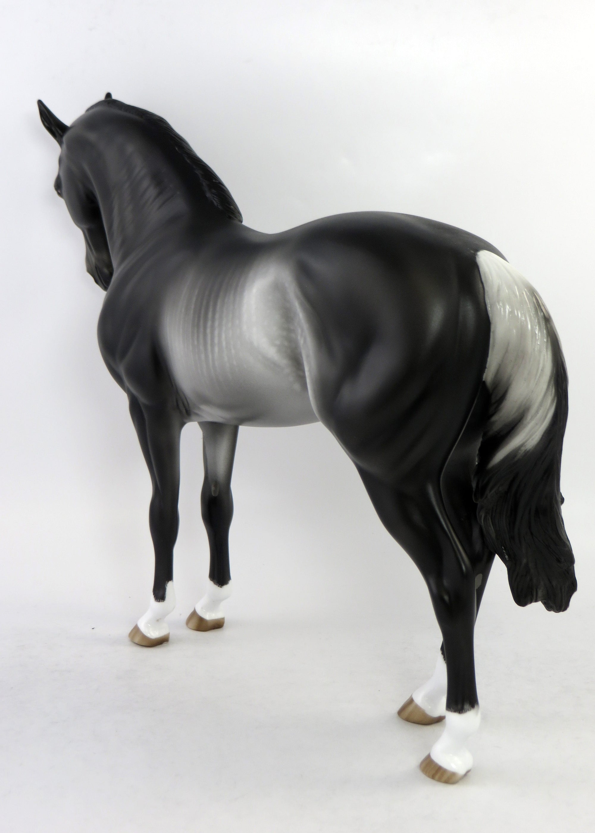 HAMLET-OOAK RABICANO ANDALUSIAN MODEL HORSE BY SHERYL LEISURE EQ 2018