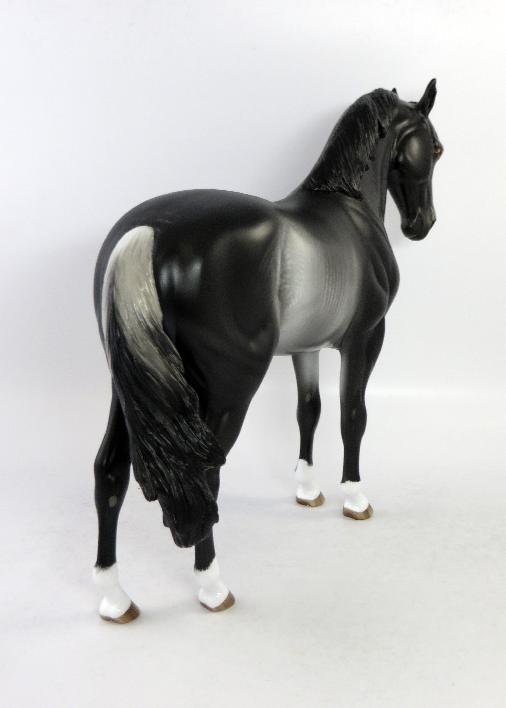 HAMLET-OOAK RABICANO ANDALUSIAN MODEL HORSE BY SHERYL LEISURE EQ 2018