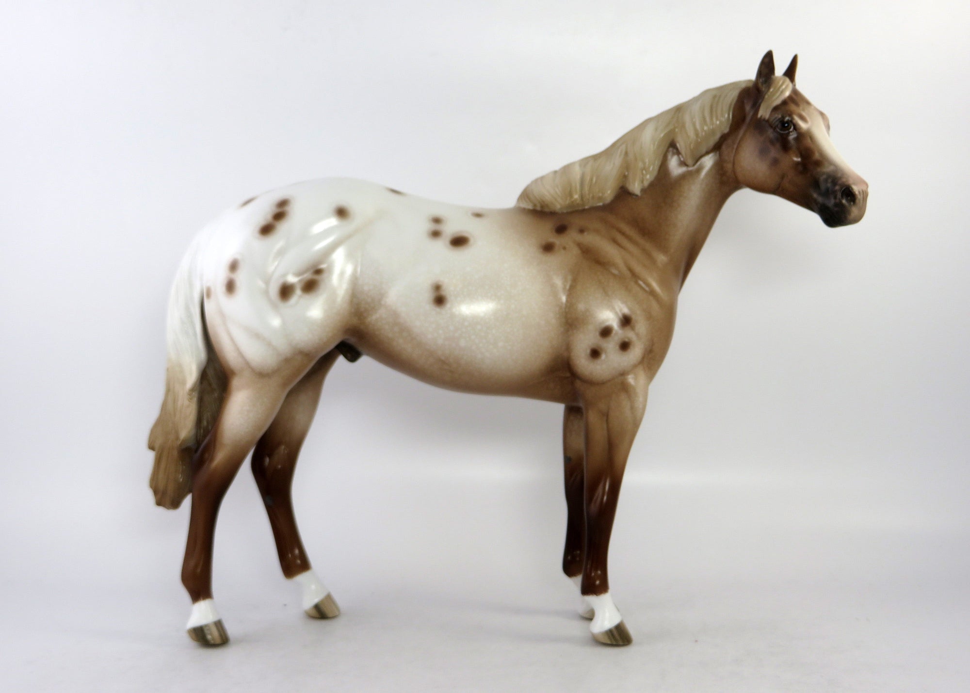 DUGGER-CHESTNUT APPALOOSA ISH MODEL HORSE BY SHERYL LEISURE EQ 2018